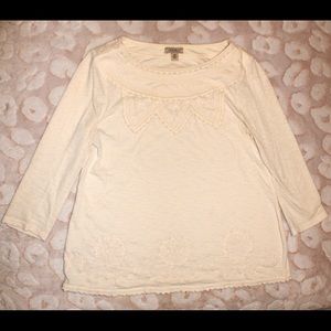 Lucky Brand Quarter Sleeve Top